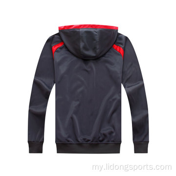 စက်ရုံများဓလေ့ထုံးစံကို Men Hoodie Tracksuit ချွေးထွက်